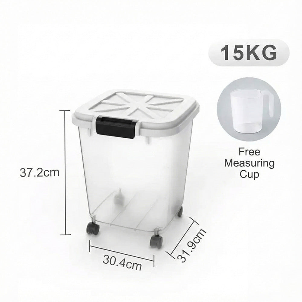 حاوية محكمة الإغلاق لتخزين الأرز والحبوب