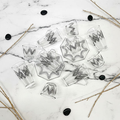 طقم استكانة وفنجان 18قطعة Diva Lady