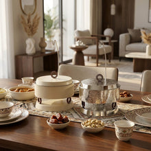 طبق تسخين فضي – 4 لتر Diva Lady