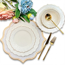 طقم أطباق مائدة فاخر 24 قطعة