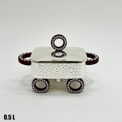 سخان طعام زجاجي مستطيل صغير 0.5 لتر