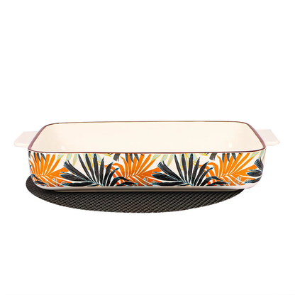 صينية فرن سيراميك مستطيلة