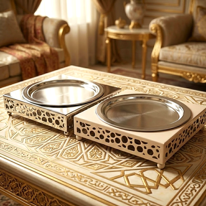 طبق تقديم أرز بقاعدة معدنية Diva Lady