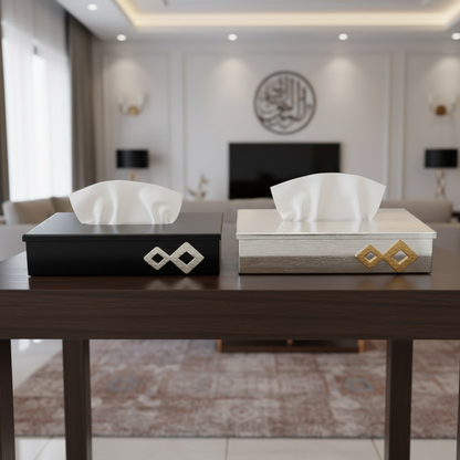 علبة مناديل معدن فاخرة