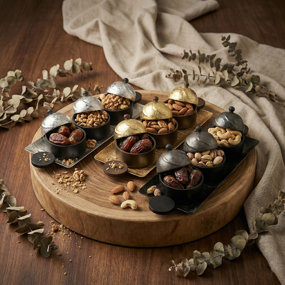 صينية تقديم مستطيلة مع 3 اوعية Alkuwaity Al Awal الكويتي الأول