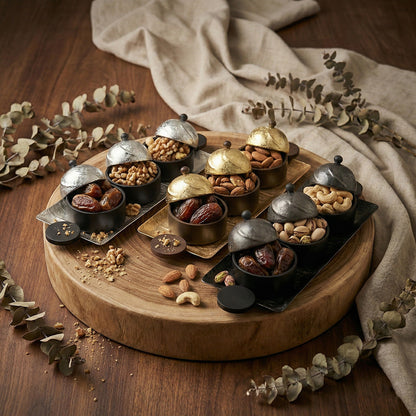 صينية تقديم مستطيلة مع 3 اوعية Alkuwaity Al Awal الكويتي الأول