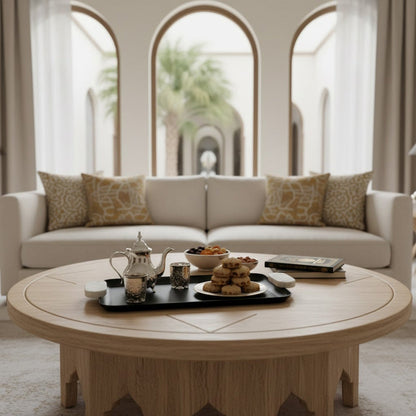 صينية بمقبض من الرخام