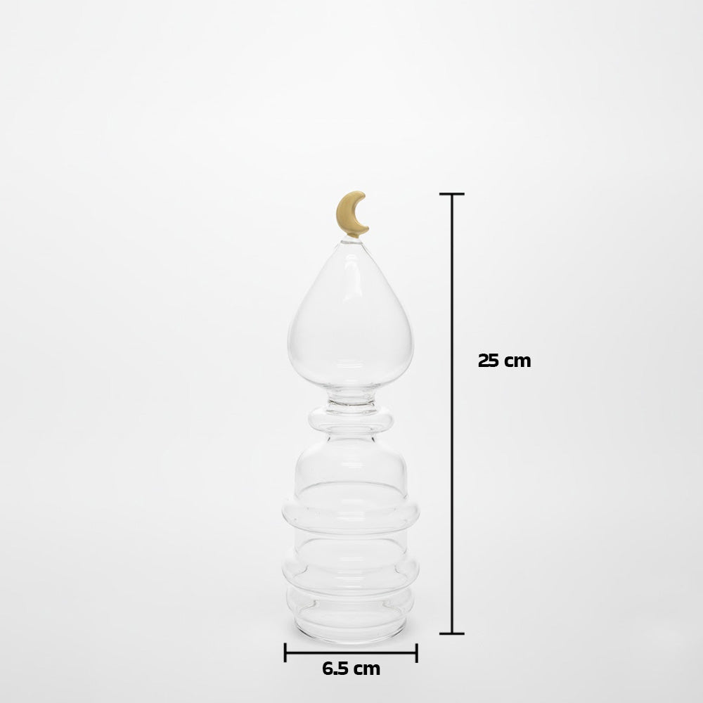 زينة من زجاج القمر