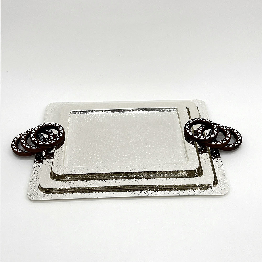 طقم صواني تقديم مكون من 3 قطع