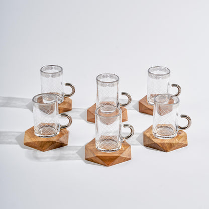 طقم استكانه وفناجين عربية 18 قطعة