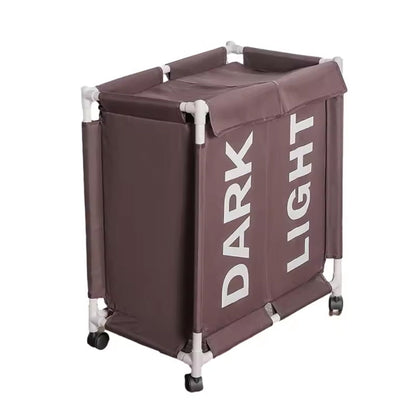 سلة غسيل مزدوجة الأقسام