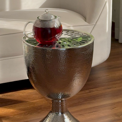 دوة و شواية معدنية على شكل كأس