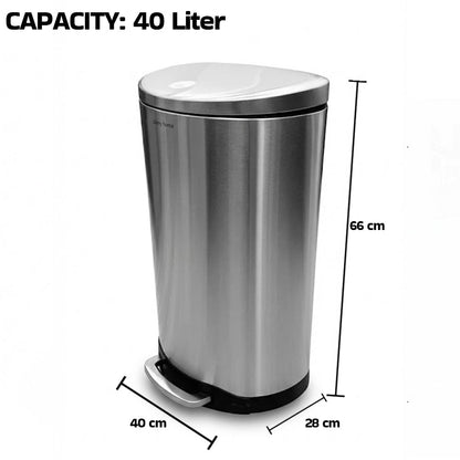 سلة مهملات سعة 40 لترًا