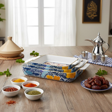 صينية فرن سيراميك مستطيلة