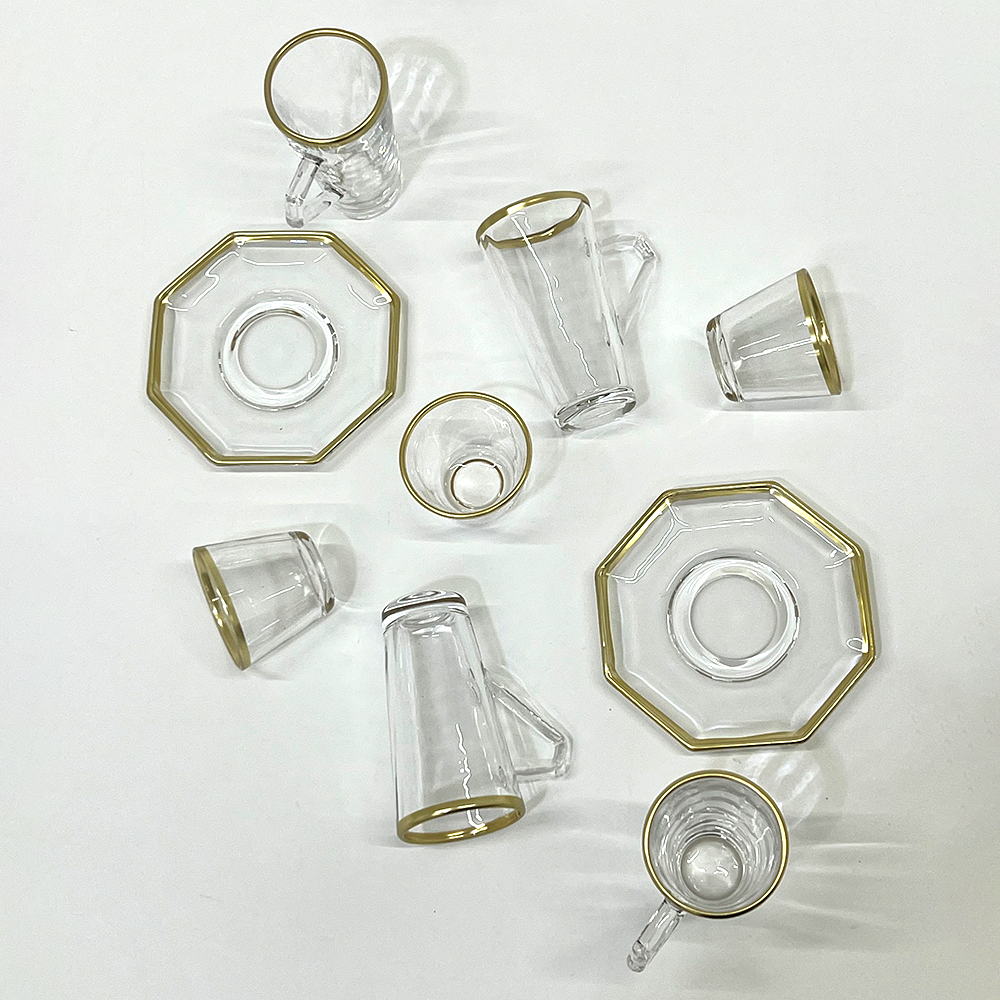 طقم استكانة وفنجان 18قطعة Diva Lady