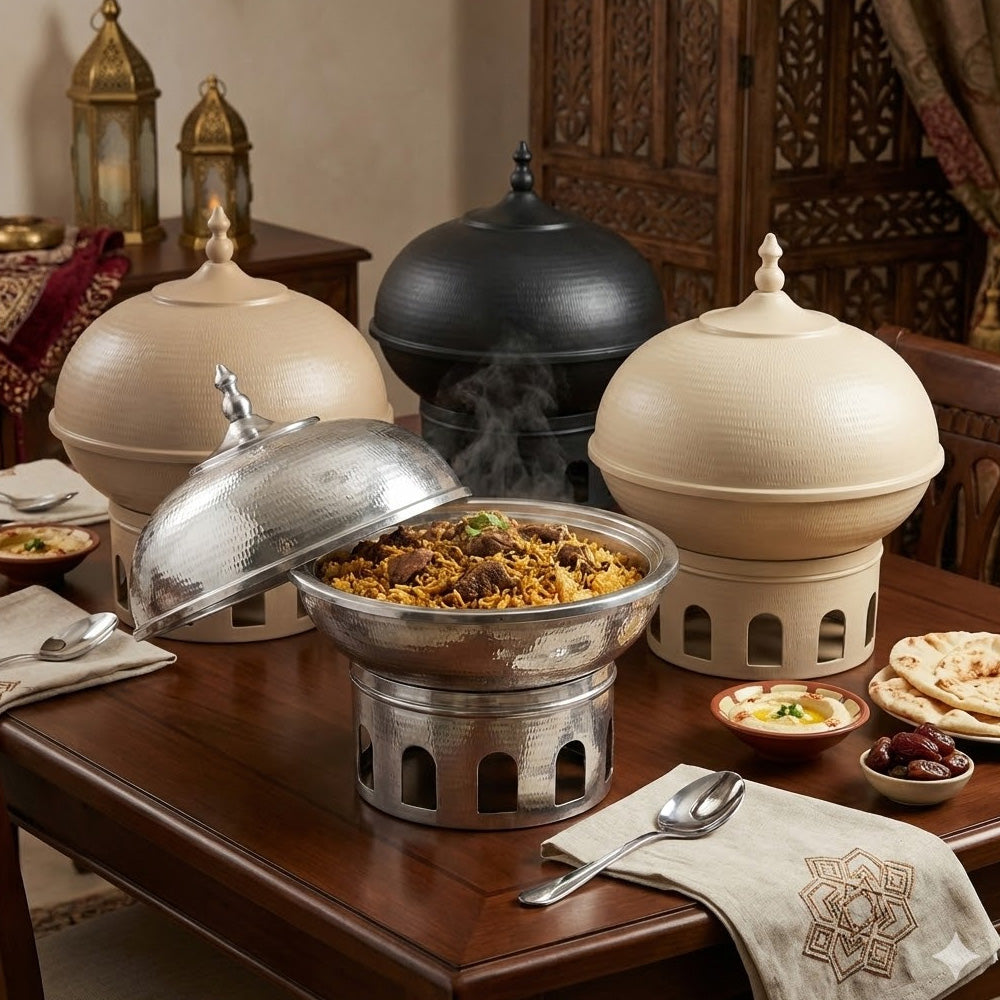 سخان طعام على شكل قبة سعة 7 لترات مع غطاء