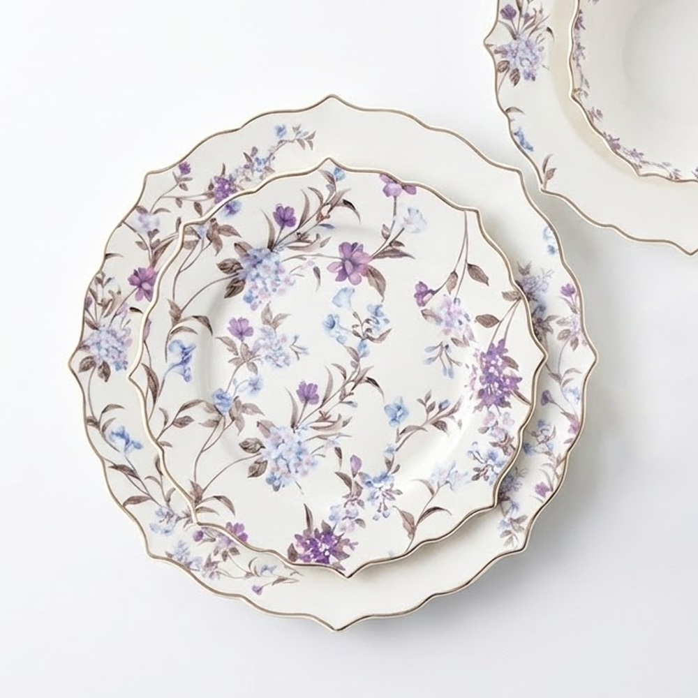 طقم أطباق مائدة فاخر 24 قطعة