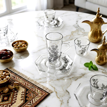 طقم استكانة وفنجان 18قطعة Diva Lady