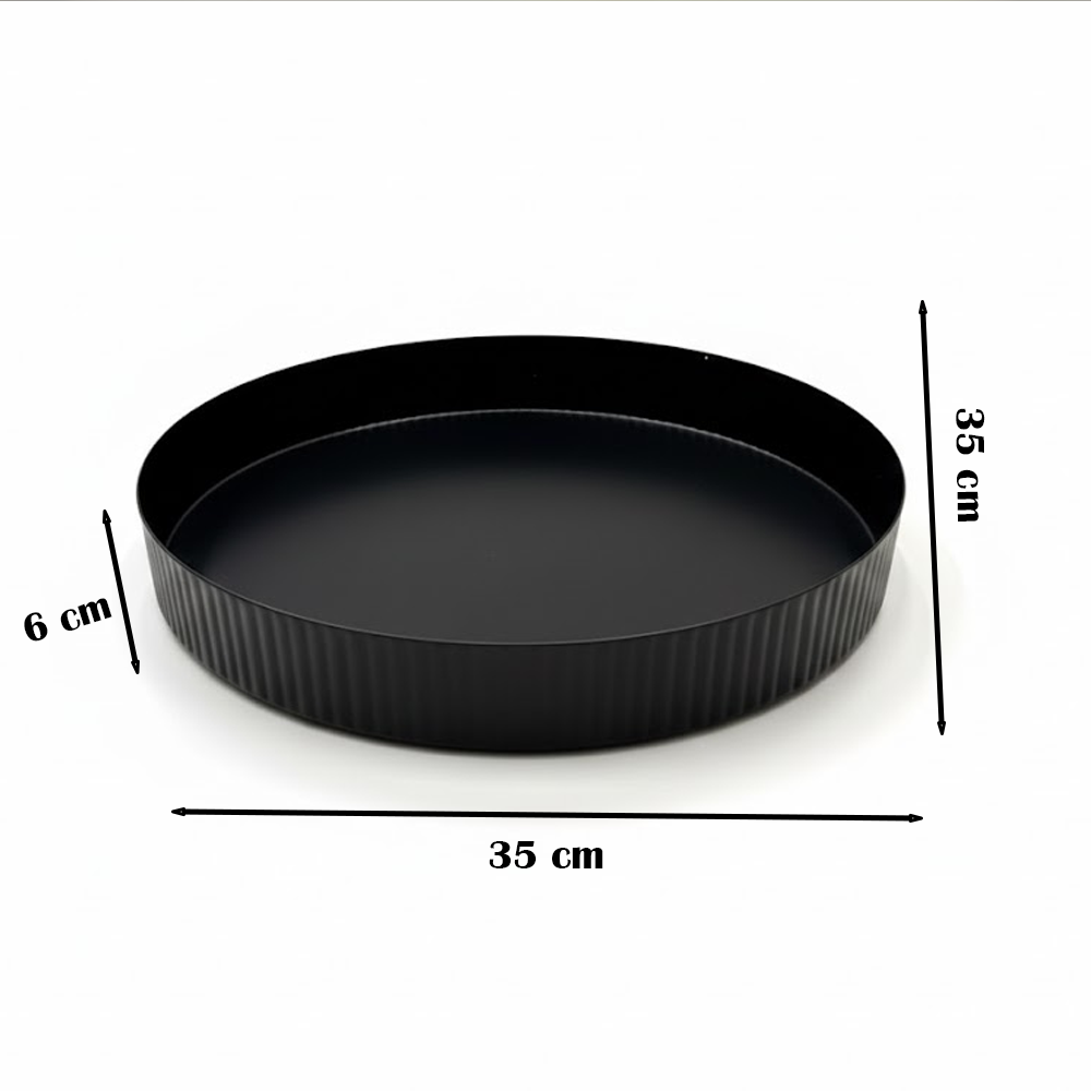 صينية تقديم دائرية فاخرة بتصميم عصري أنيق