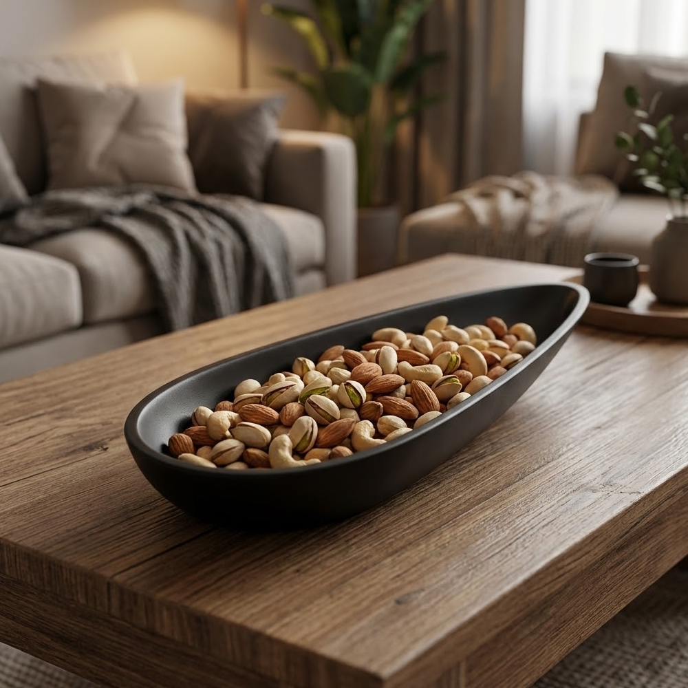 وعاء تقديم كبير بتصميم عصري بالوان متعددة