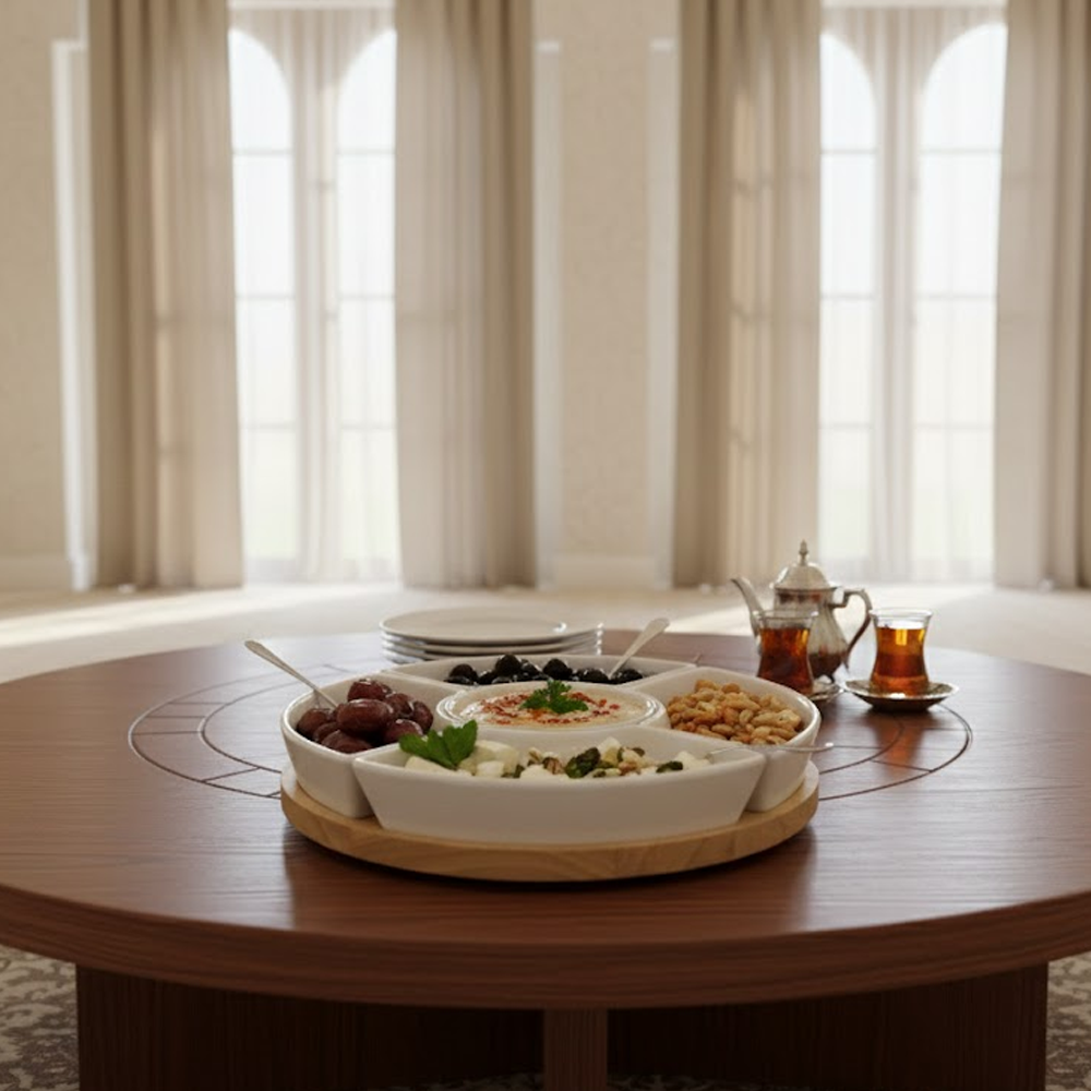 طقم تقديم مكسرات وضيافة