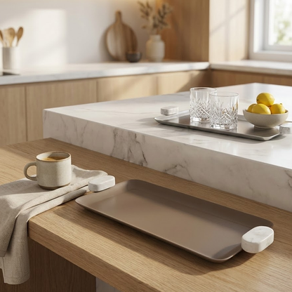 صينية تقديم بلمسة رخامية