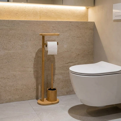 حامل منظم الحمام من الخيزران