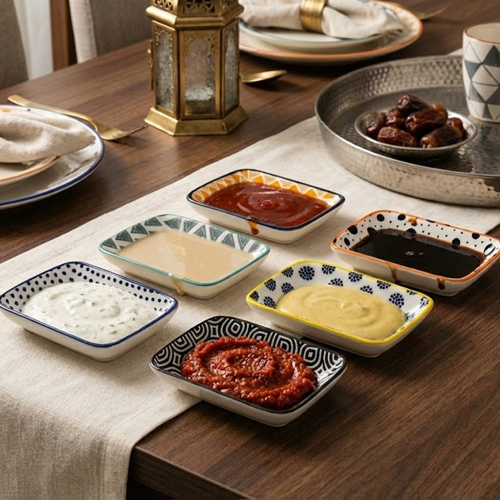 طقم أطباق صوص سيراميك