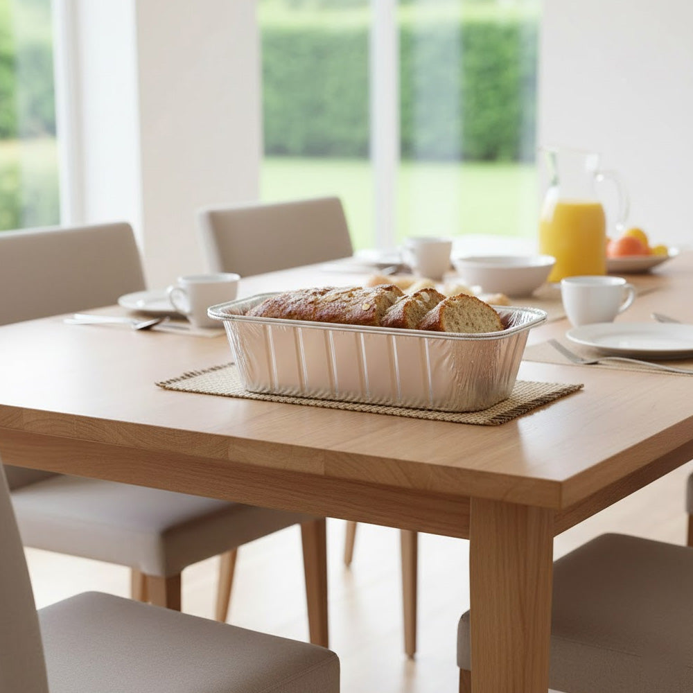 صواني خبز من رقائق الألومنيوم للاستخدام مرة واحدة