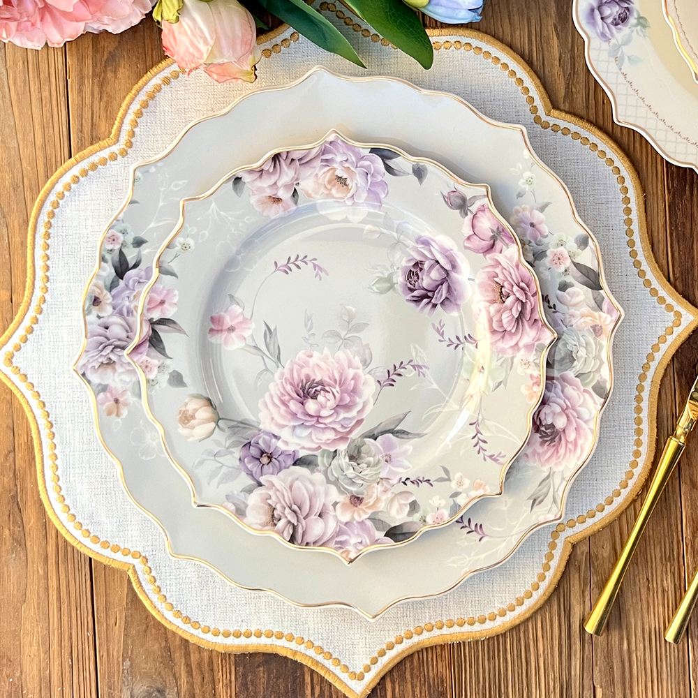 طقم أطباق مائدة فاخر 24 قطعة