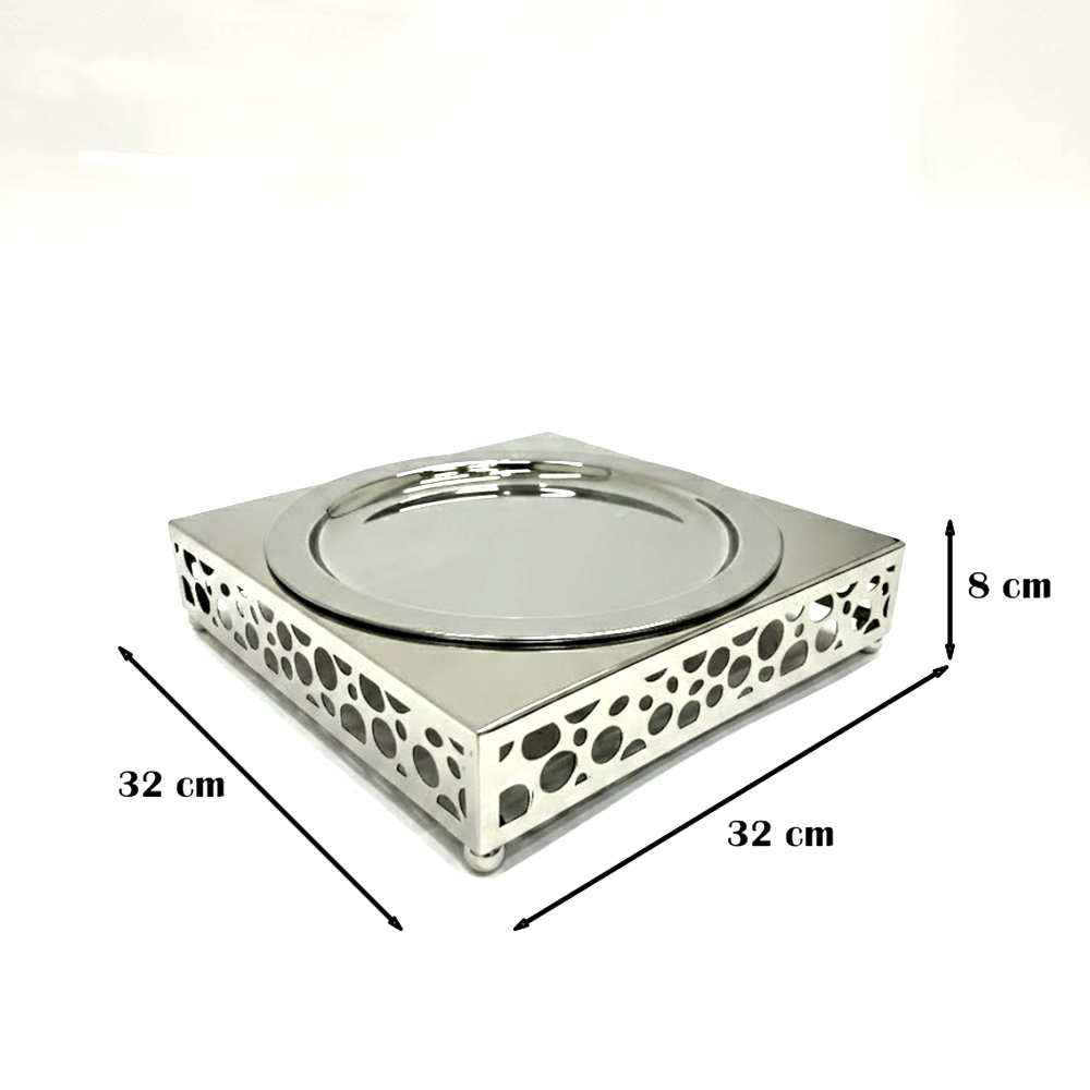 طبق تقديم أرز بقاعدة معدنية Diva Lady