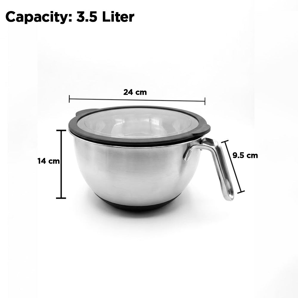وعاء خلط بمقبض وغطاء
