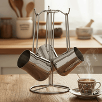 طقم أواني قهوة مع حامل 3 قطع