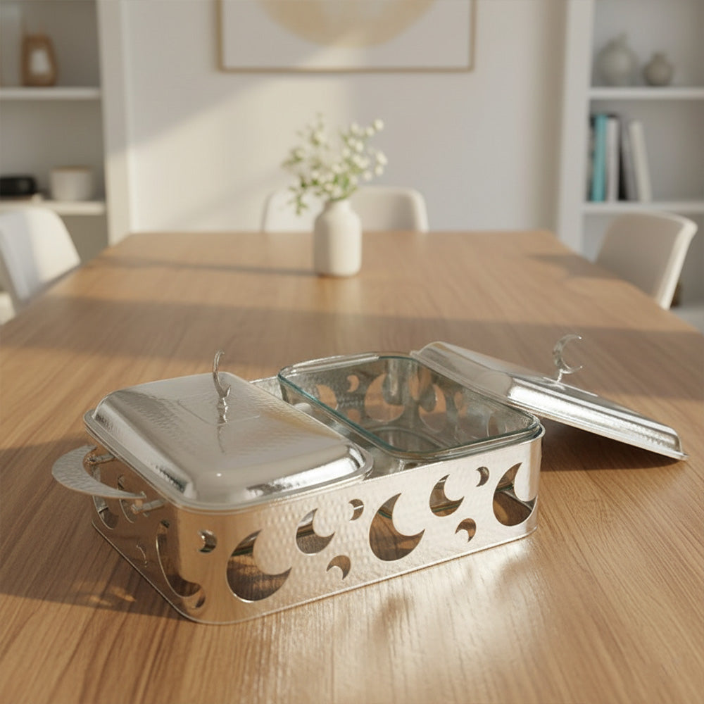 وعاء ساخن مزدوج بتصميم مون