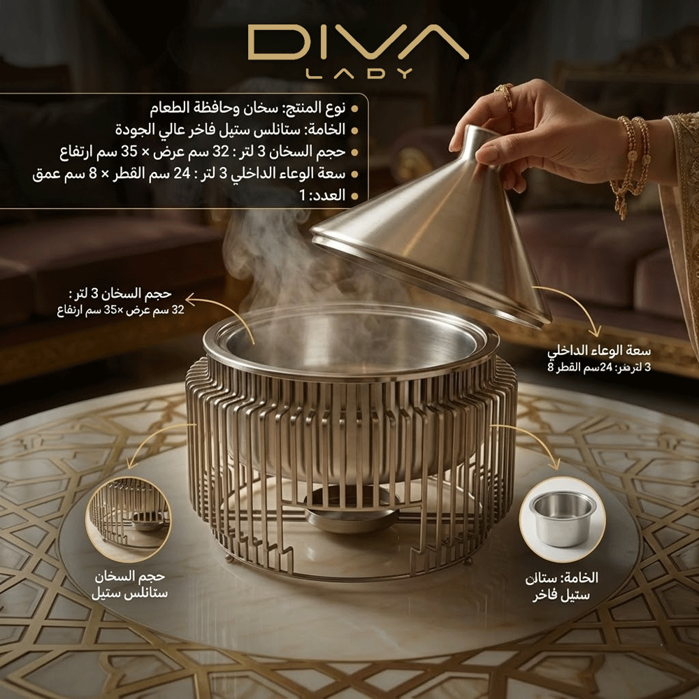 سخان طعام بتصميم هرمي