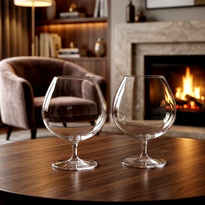 طقم كؤوس زجاج شفاف