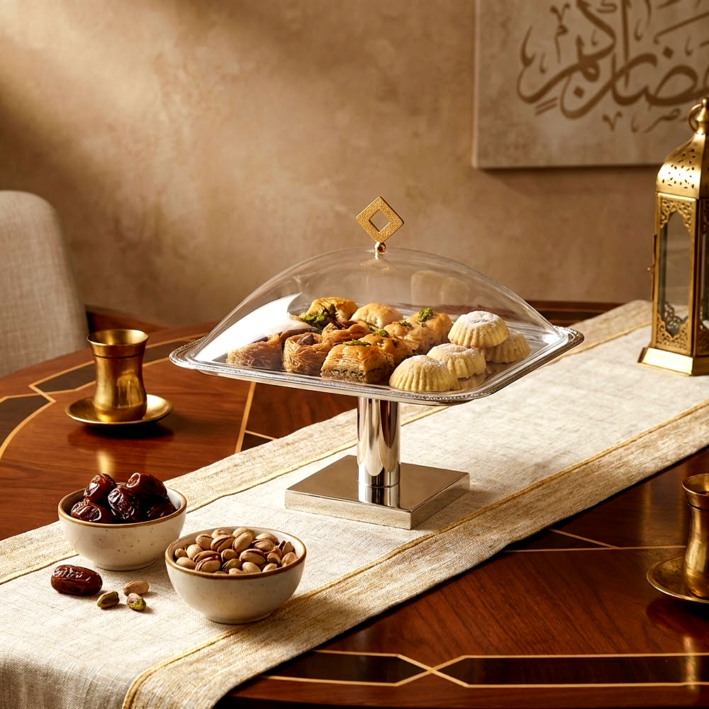 طبق تقديم كيك بغطاء كبير Diva Lady