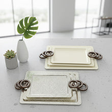 طقم صواني تقديم مكون من 3 قطع