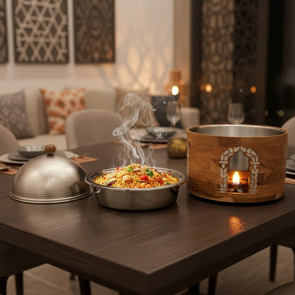 سخان طعام بقاعدة خشبية 3 لتر