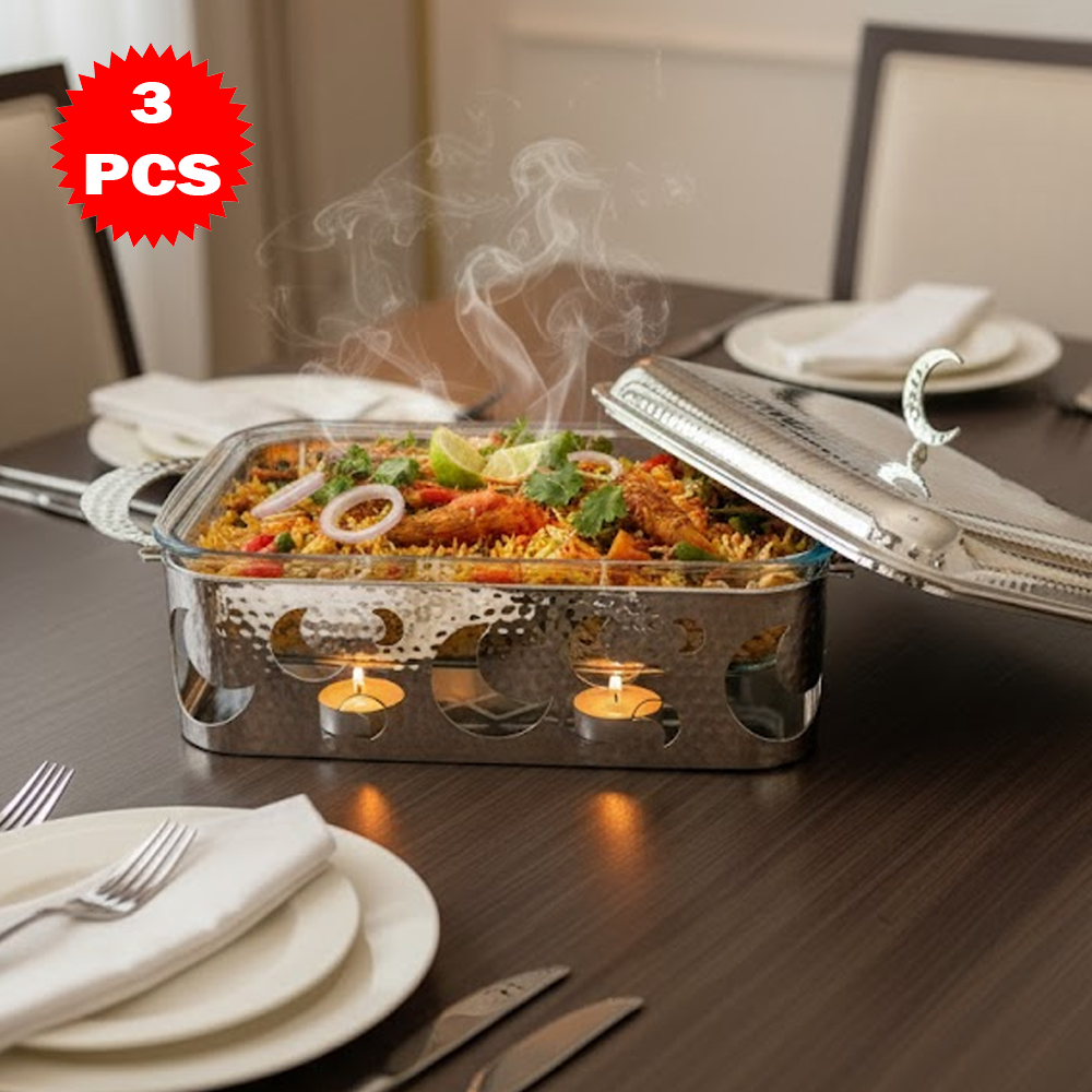 سخان تقديم طعام مع صينية بايركس 2.5 لتر