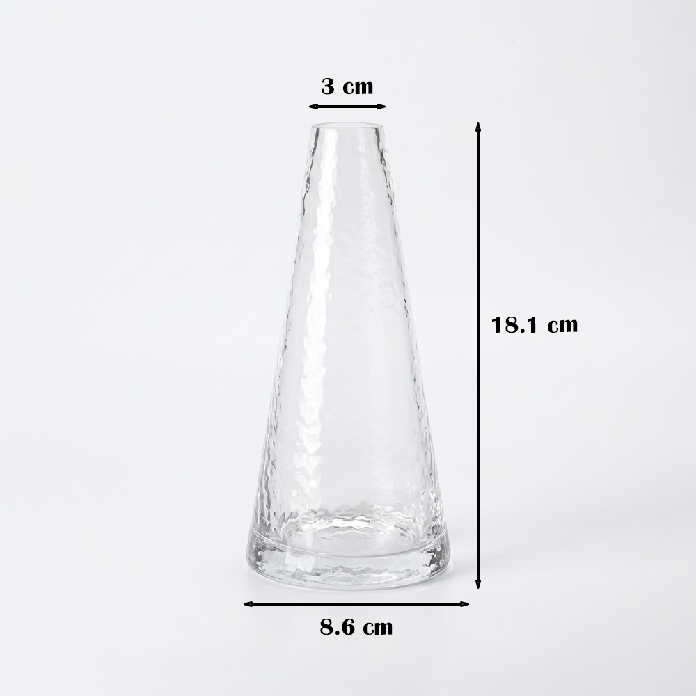 مزهرية زهور زجاجية