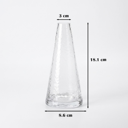 مزهرية زهور زجاجية