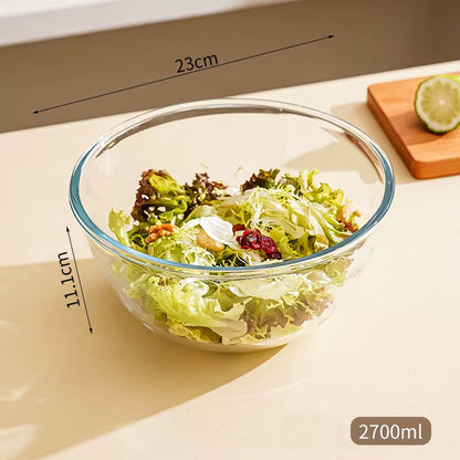 مجموعة أوعية شفافة زجاجية