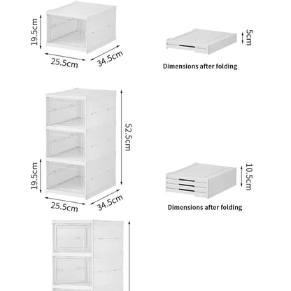 خزانة الأحذية الذكية القابلة للطي