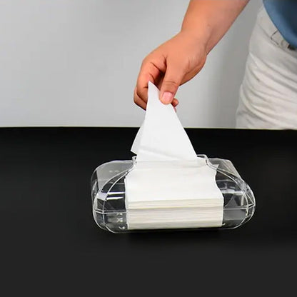 علبة مناديل كريستال كلير