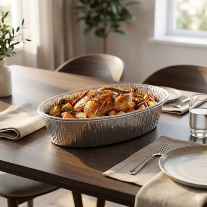 صواني خبز من رقائق الألومنيوم للاستخدام مرة واحدة