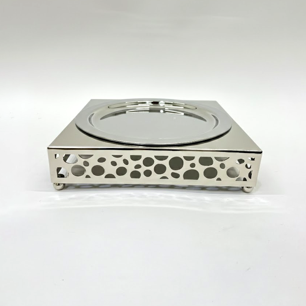 طبق تقديم أرز بقاعدة معدنية Diva Lady