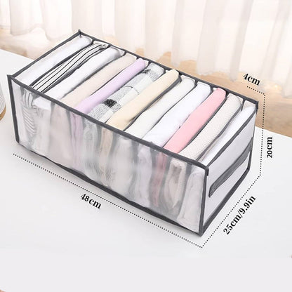 صناديق تنظيم الملابس الشبكية بمقبض