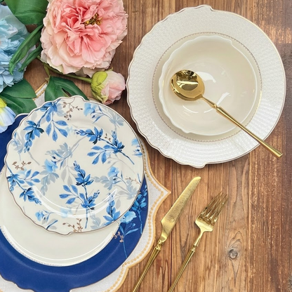 طقم أطباق مائدة فاخر 24 قطعة