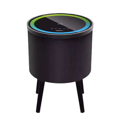 طاولة مستديرة بمكبر صوت